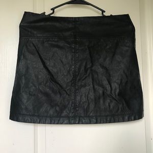 Leather skirt